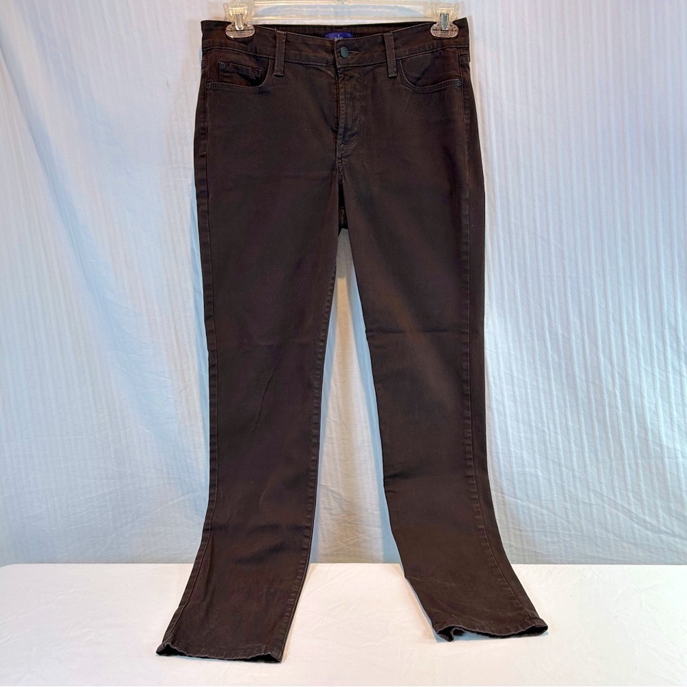 NYDJ Sz 8 AMI Skinny Jeans in Chocolate Brown - Picture 2 of 14